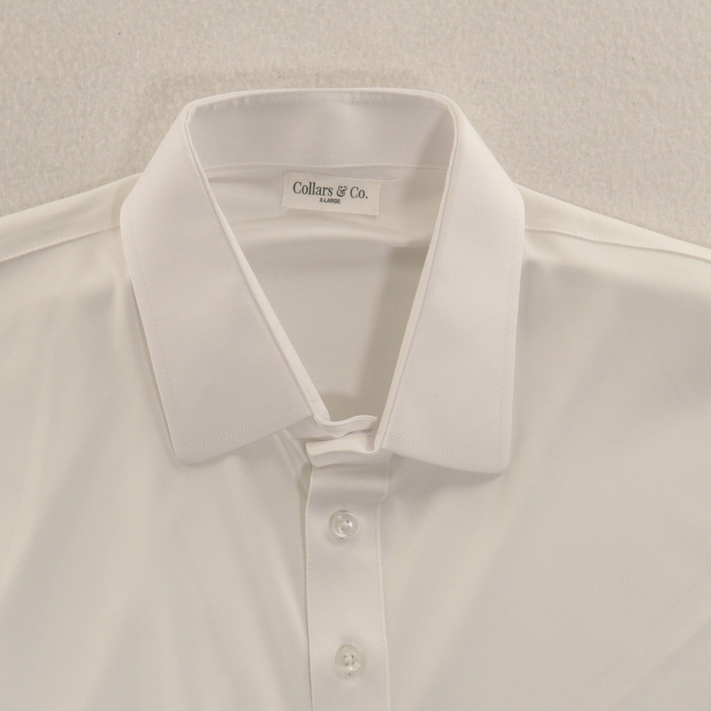 Collars & Co. Dress Collar Polo Shirt Men XL Short Sleeve Performance Shirt EUC - Picture 3 of 7